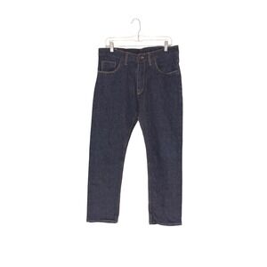 Shockoe Atelier Men's Denim Jeans Standard Candiani Button Fly Dark Wash Size 34